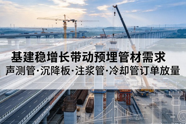 黄石港基建稳增长带动预埋监测管材需求，声测管、沉降板、注浆管订单持续放量