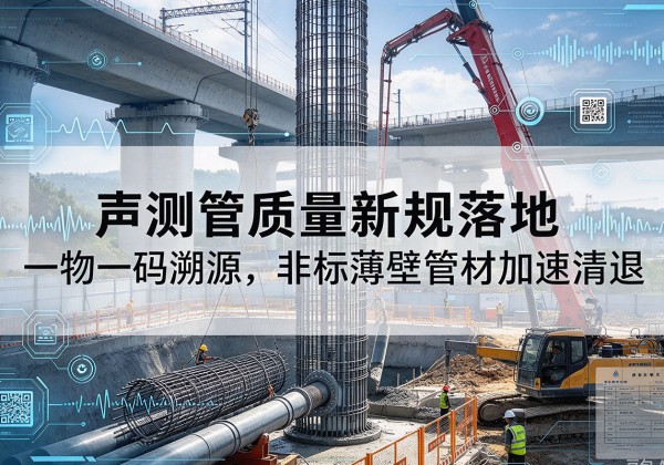 黄石港声测管质量新规落地，一物一码溯源，非标薄壁管材加速清退